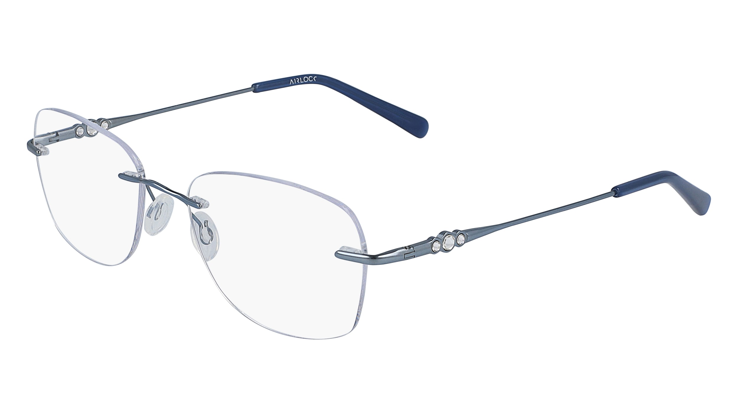 Airlock EMBRACE 201 Eyeglasses 465 Silver Blue 52mm