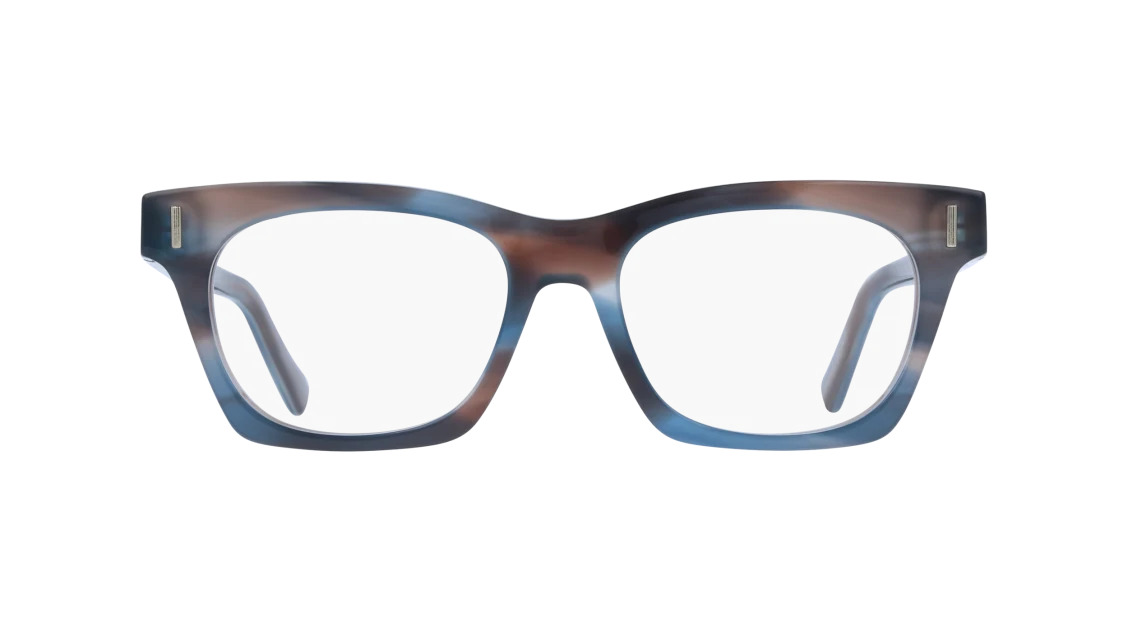 Ferragamo SF3025 Eyeglasses 314 Striped Sand Blue 51mm