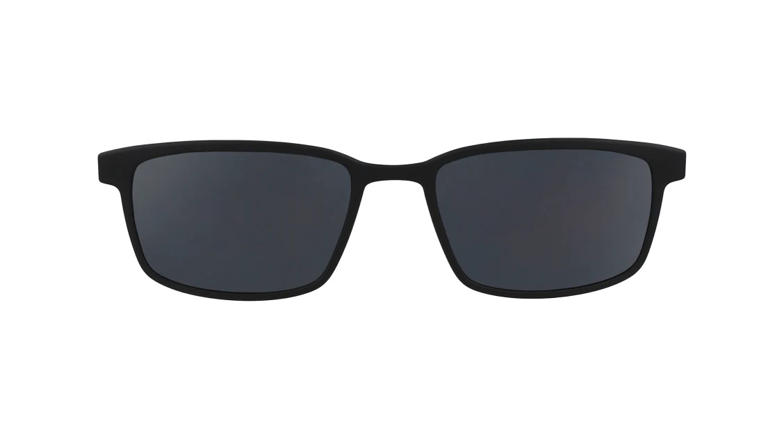 Flexon FLX1000MGC-CLIP Eyeglasses 001 Black mm