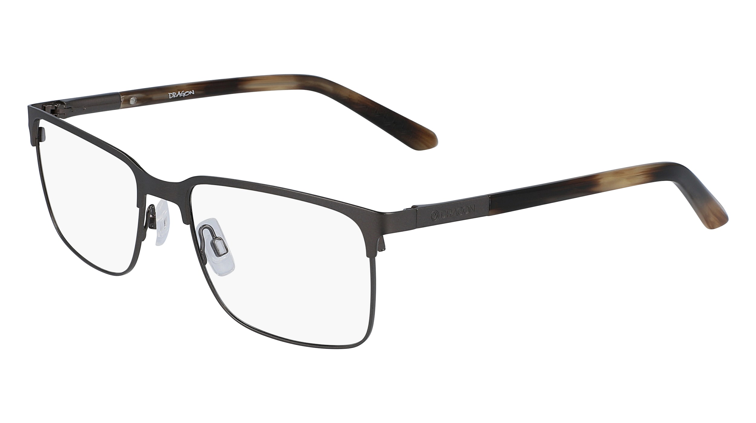 Dragon DR2015 Eyeglasses 074 Matte Gunmetal/Amber Wood 61mm