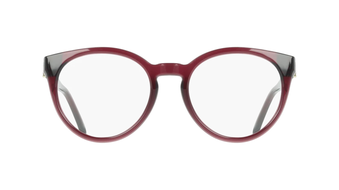 Ferragamo SF3032E Eyeglasses 612 Transparent Burgundy 51mm