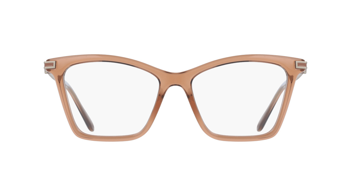 Ferragamo SF3024 Eyeglasses 232 Transparent Brown 53mm