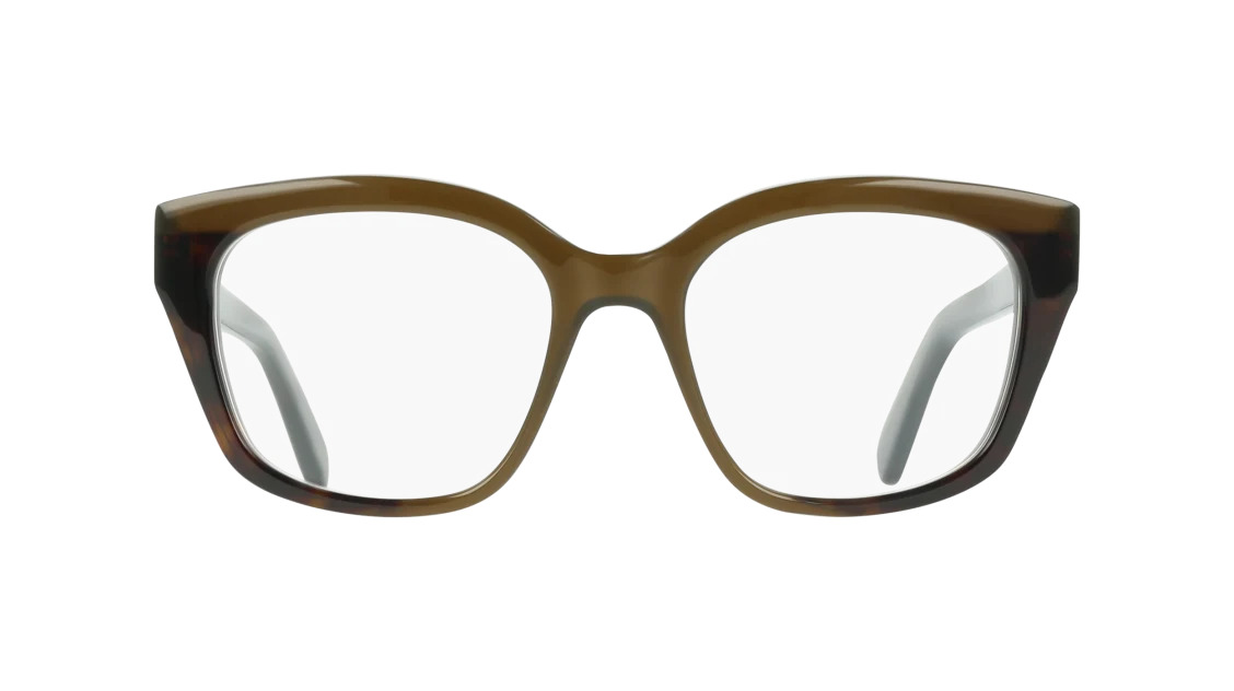Ferragamo SF3023 Eyeglasses 338 Opaline Khaki/Dark Tortoise 51mm
