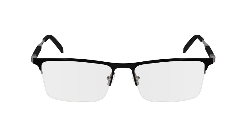 Ferragamo SF2586 Eyeglasses 081 Black/Light Ruthenium mm
