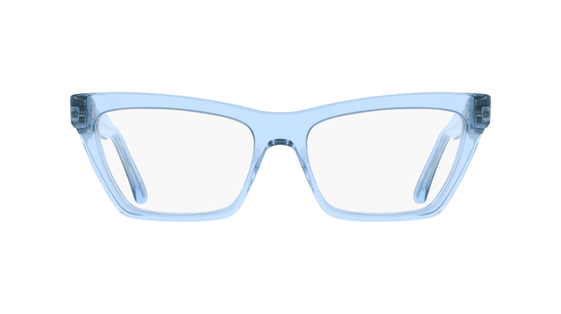 Ferragamo SF3021 Eyeglasses 450 Transparent Azure 54mm