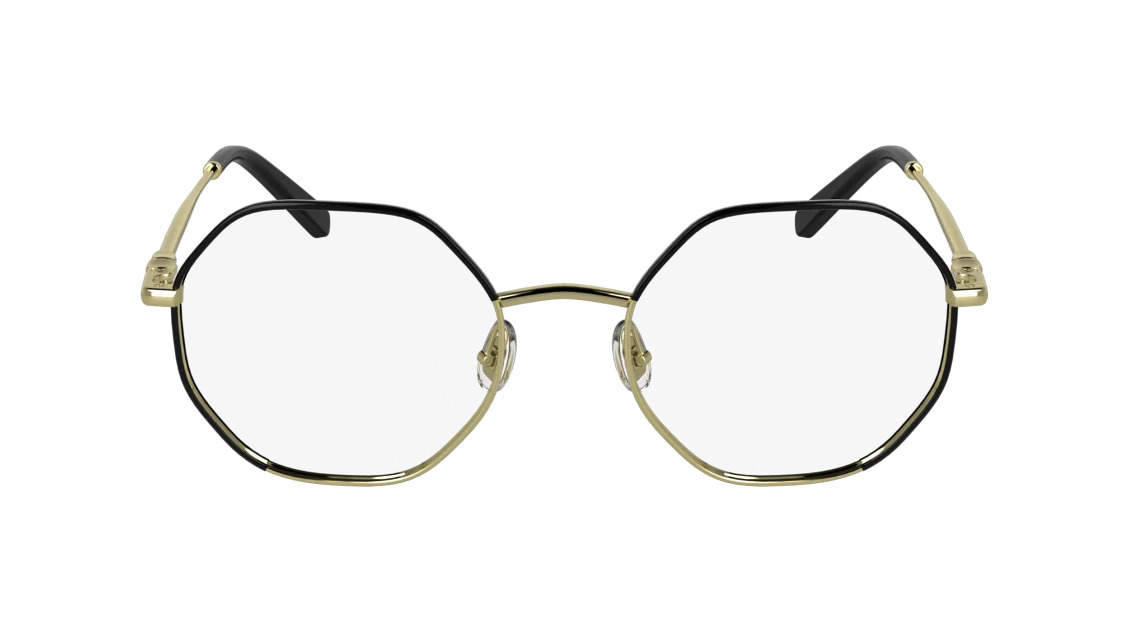 Longchamp LO2166 Eyeglasses 728 Gold/Black 54mm