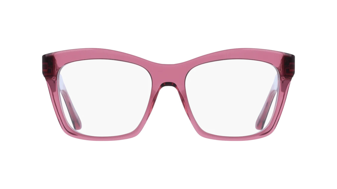Ferragamo SF3022 Eyeglasses 655 Transparent Wine 53mm
