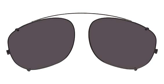Flexon 600 CLIP-ON Eyeglasses 033 Gunmetal 52mm