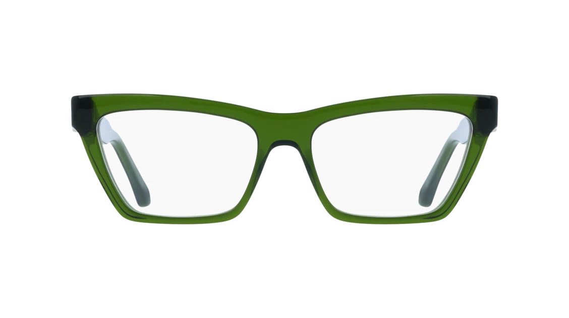 Ferragamo SF3021 Eyeglasses 317 Transparent Green 54mm