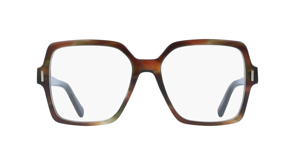 Ferragamo SF3031 Eyeglasses 280 Striped Brown Green 56mm