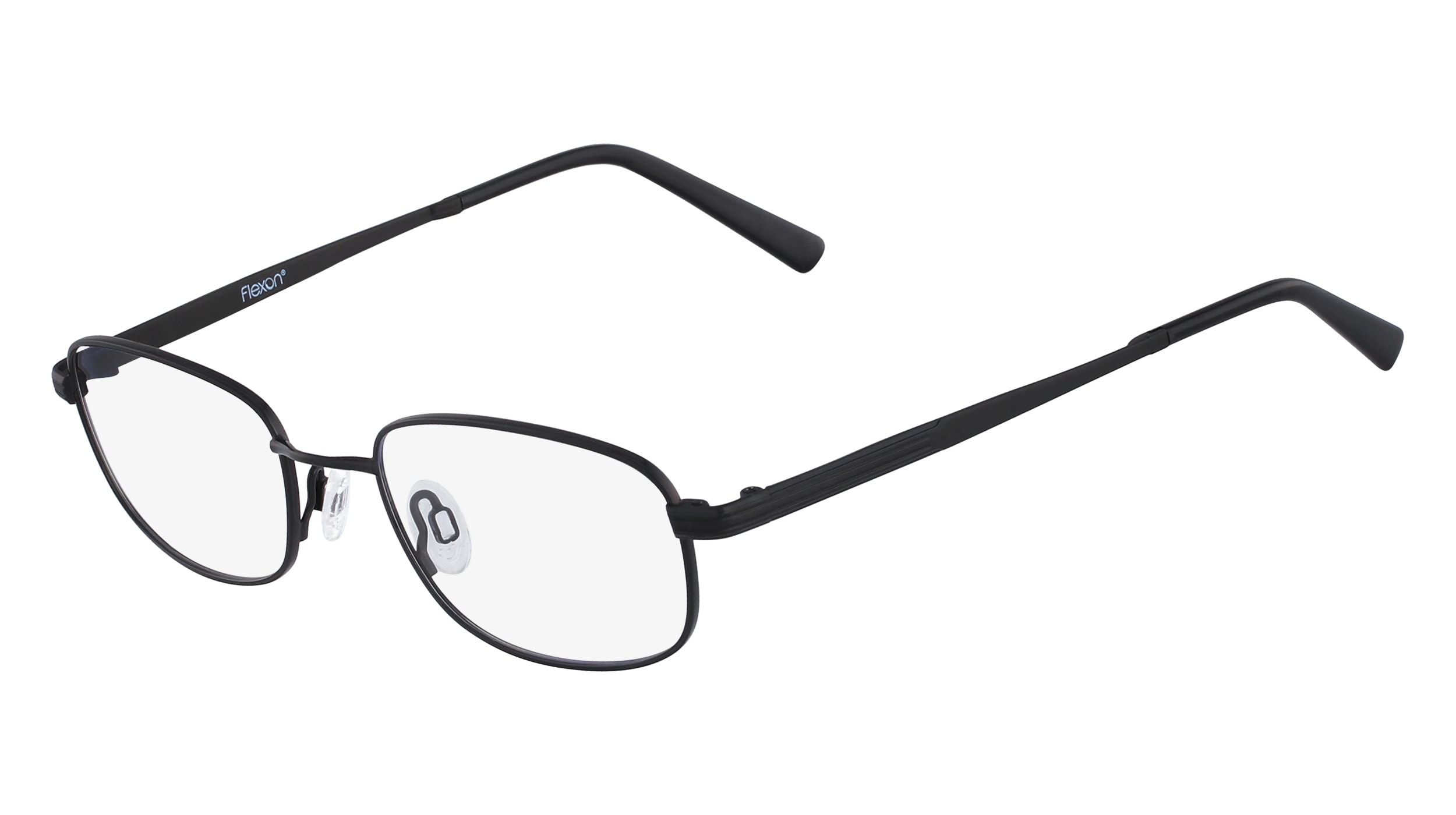 Flexon Clark 600 Eyeglasses 001 Black Chrome 50mm