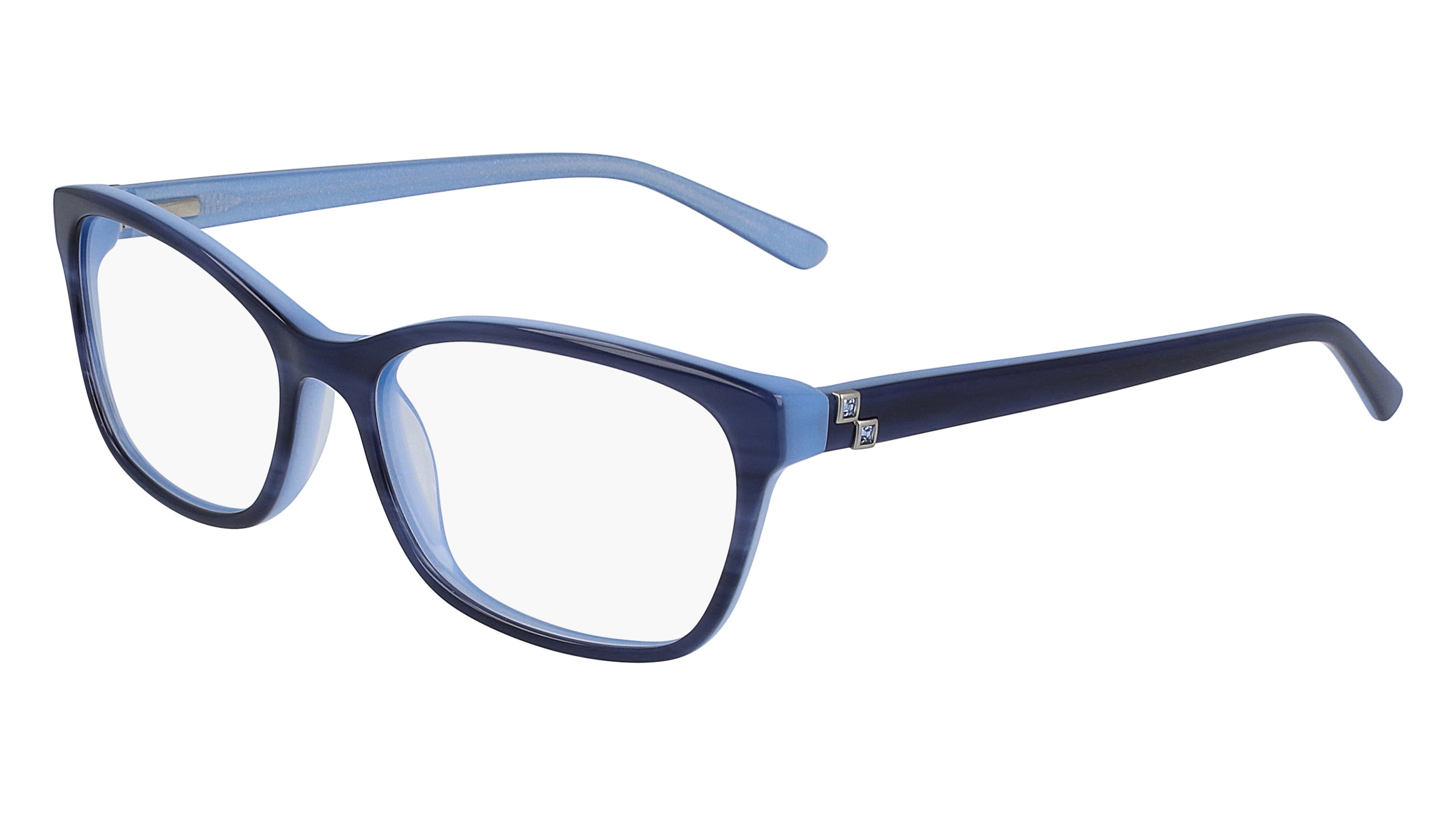 Genesis G5052 Eyeglasses 400 Blue Horn 53mm