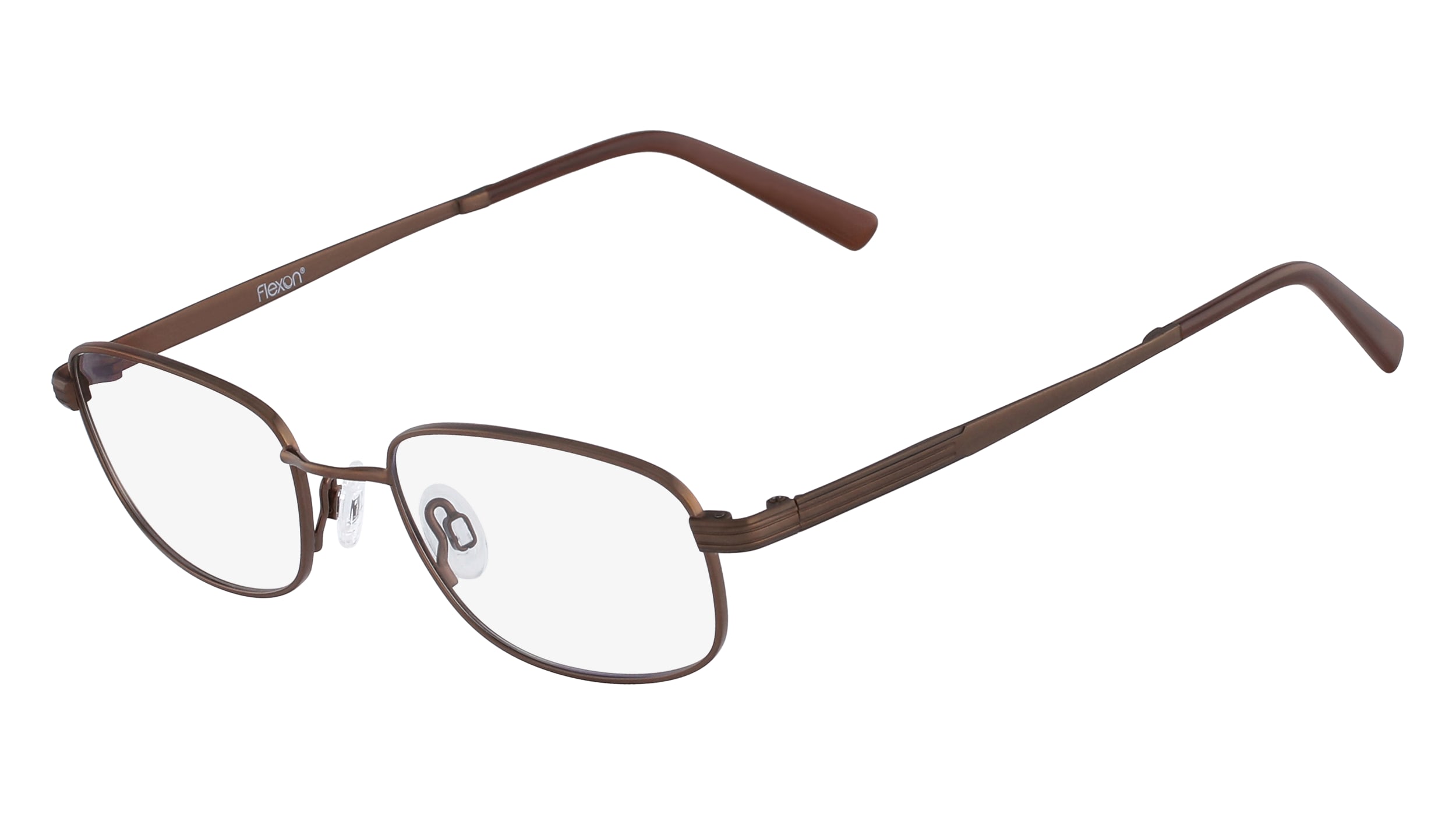 Flexon CLARK 600 Eyeglasses 210 Brown 52mm
