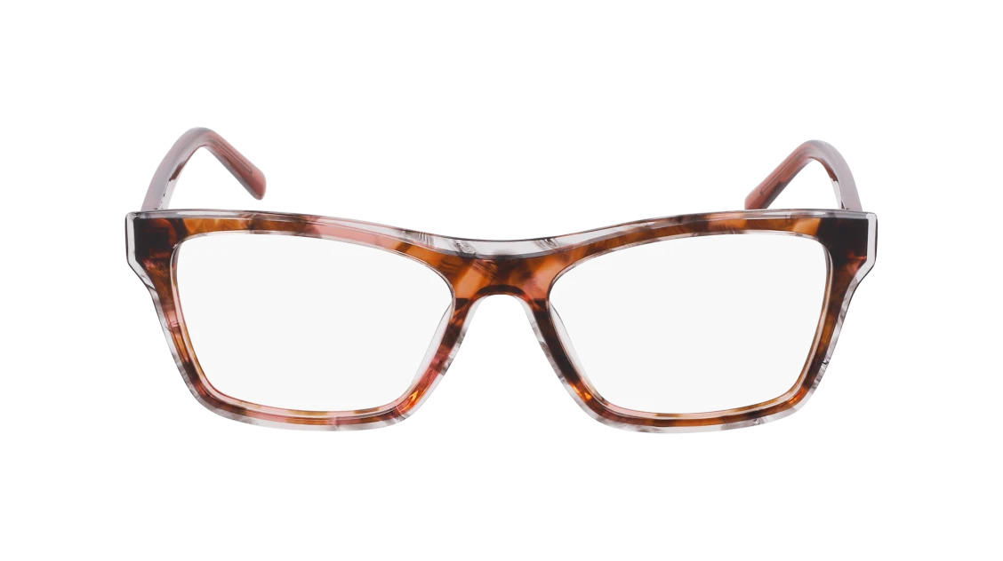 Dkny DK5076 Eyeglasses 667 Smoke/Rose Horn 53mm