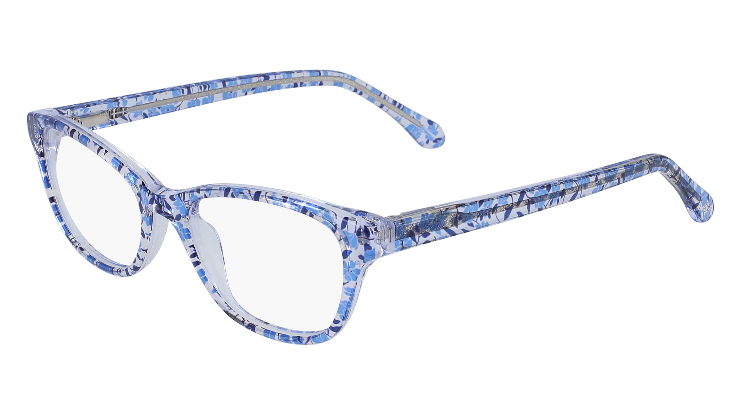 Draper James DJ1001 Eyeglasses 414 Indigo Floral 45mm