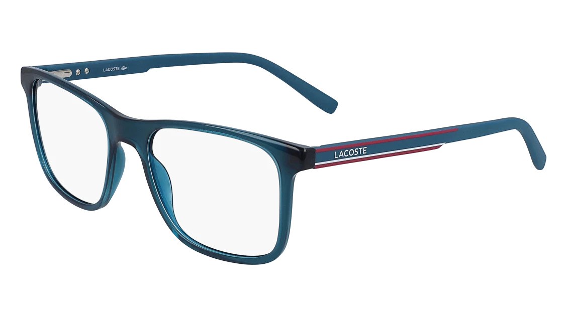 Lacoste L2848 Eyeglasses 424 Transparent Blue mm