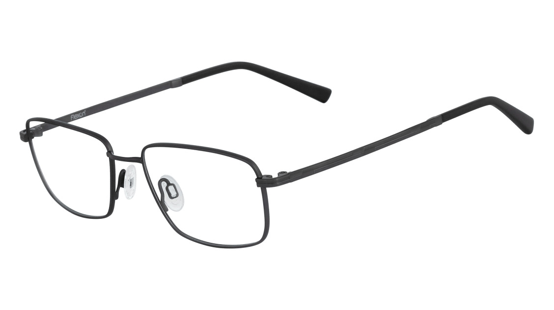 Flexon Nathaniel 600 Eyeglasses 033 Dark Gunmetal 52mm