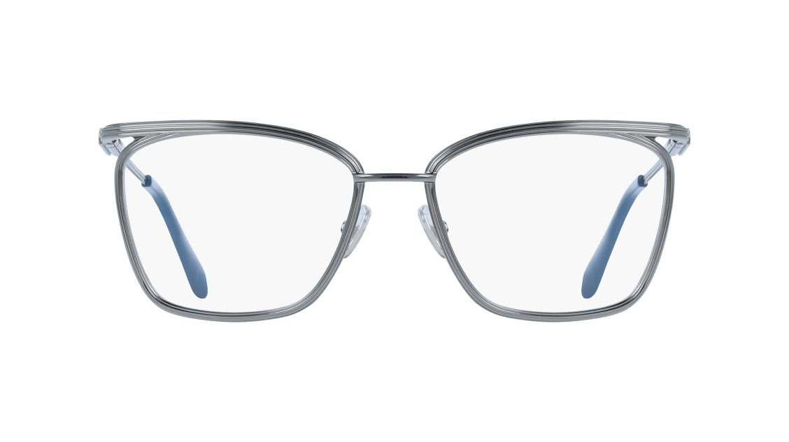 Ferragamo SF2235 Eyeglasses 027 Dark Gunmetal 55mm