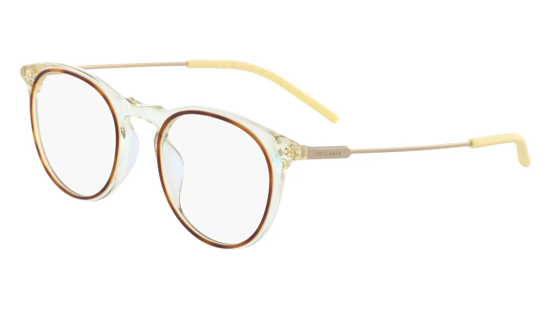 Cole Haan CH5028 Eyeglasses 225 Yellow Crystal 50mm