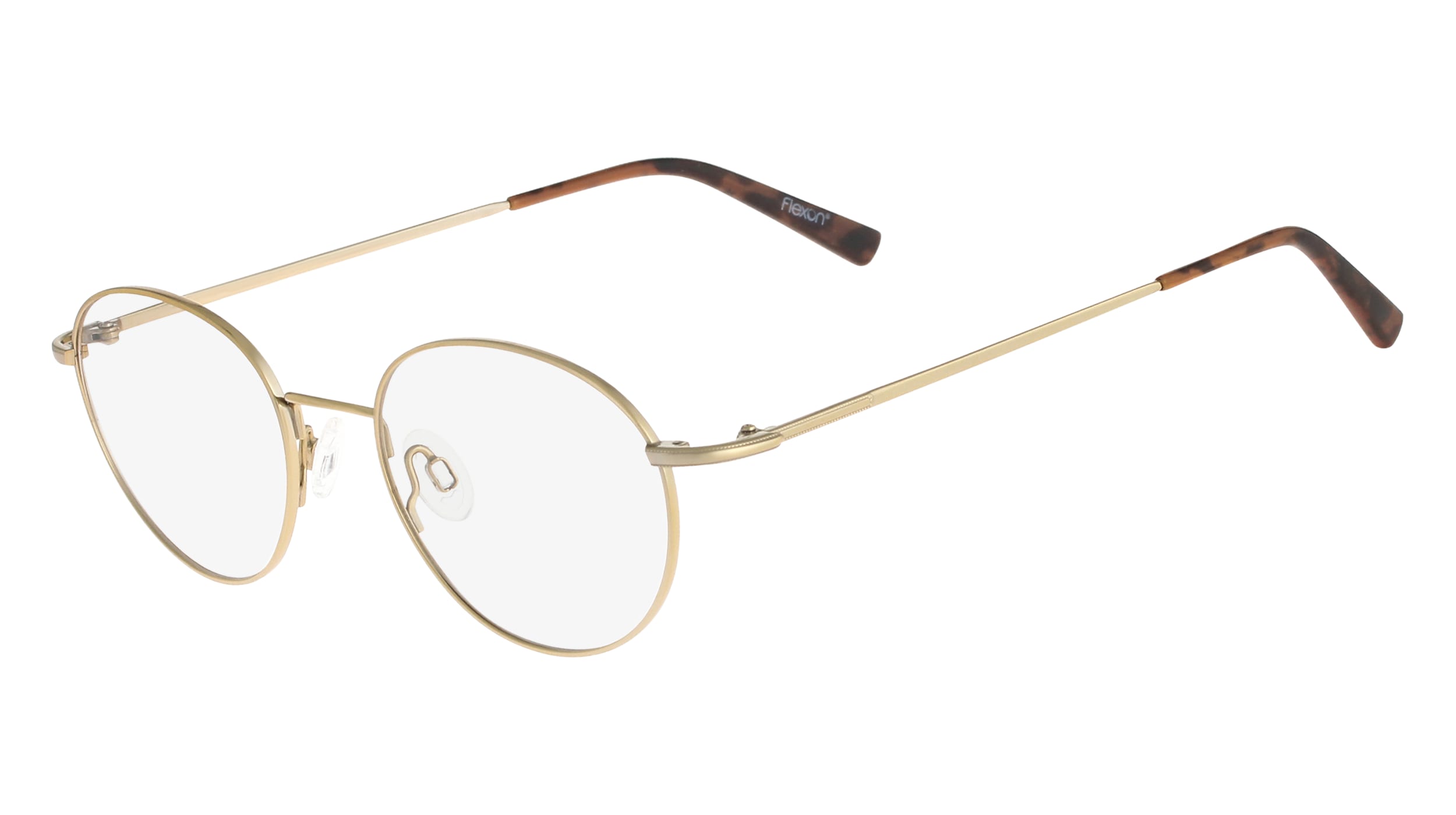 Flexon EDISON 600 Eyeglasses 710 Light Gold 47mm