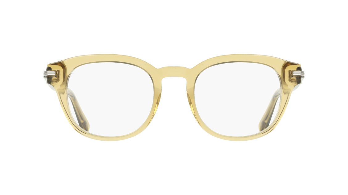 Ferragamo SF3033 Eyeglasses 321 Transparent Olive 50mm