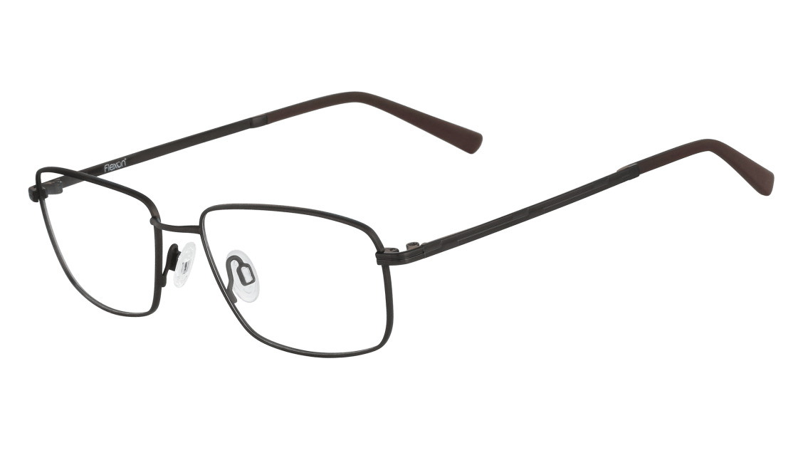 Flexon Nathaniel 600 Eyeglasses 210 Dark Brown 52mm