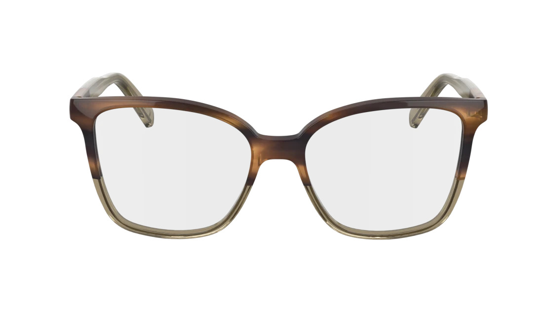 Longchamp LO2753 Eyeglasses 212 Striped Brown/Brown 53mm