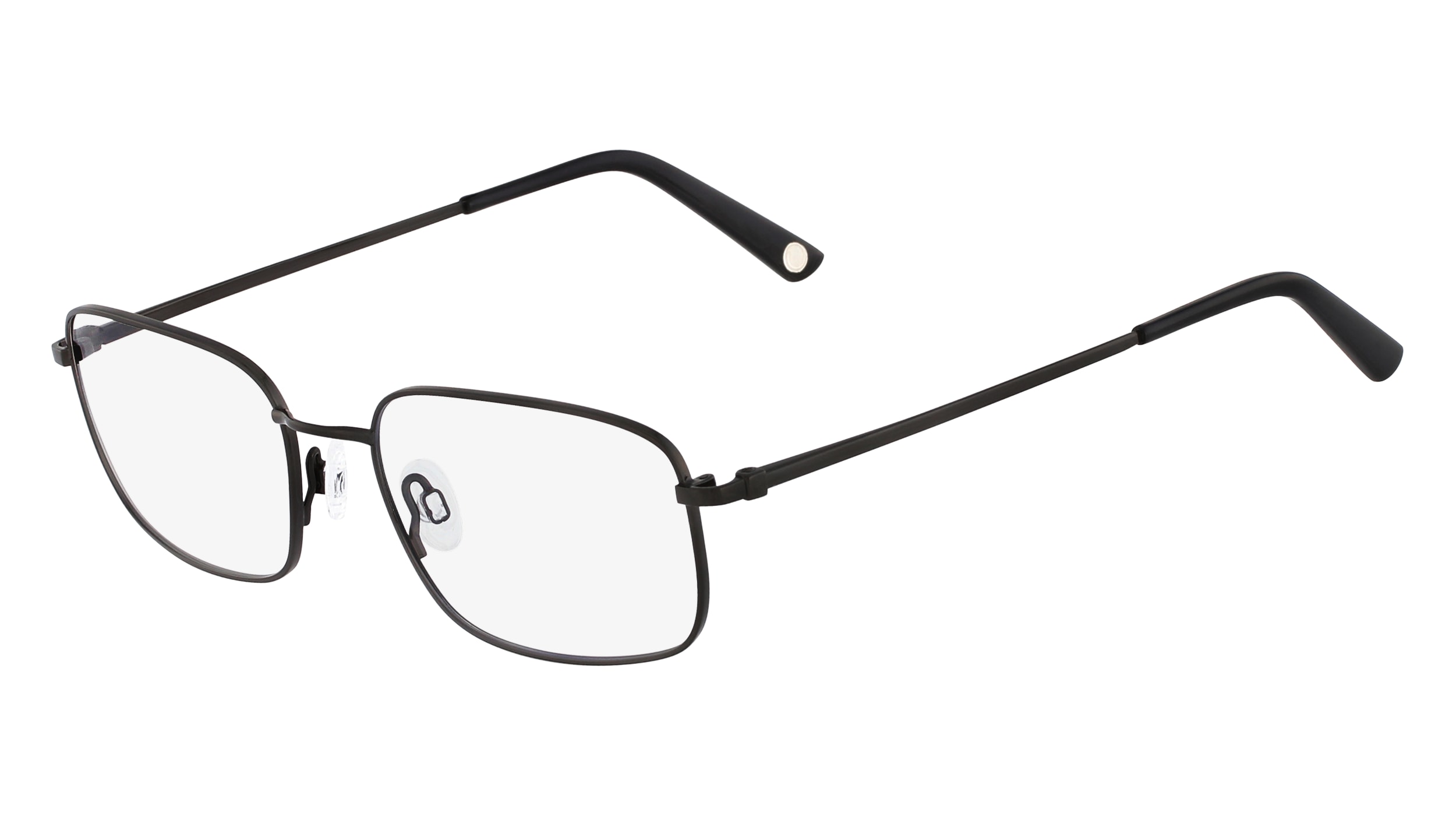 Flexon BENJAMIN 600 Eyeglasses 001 Black Chrome 54mm