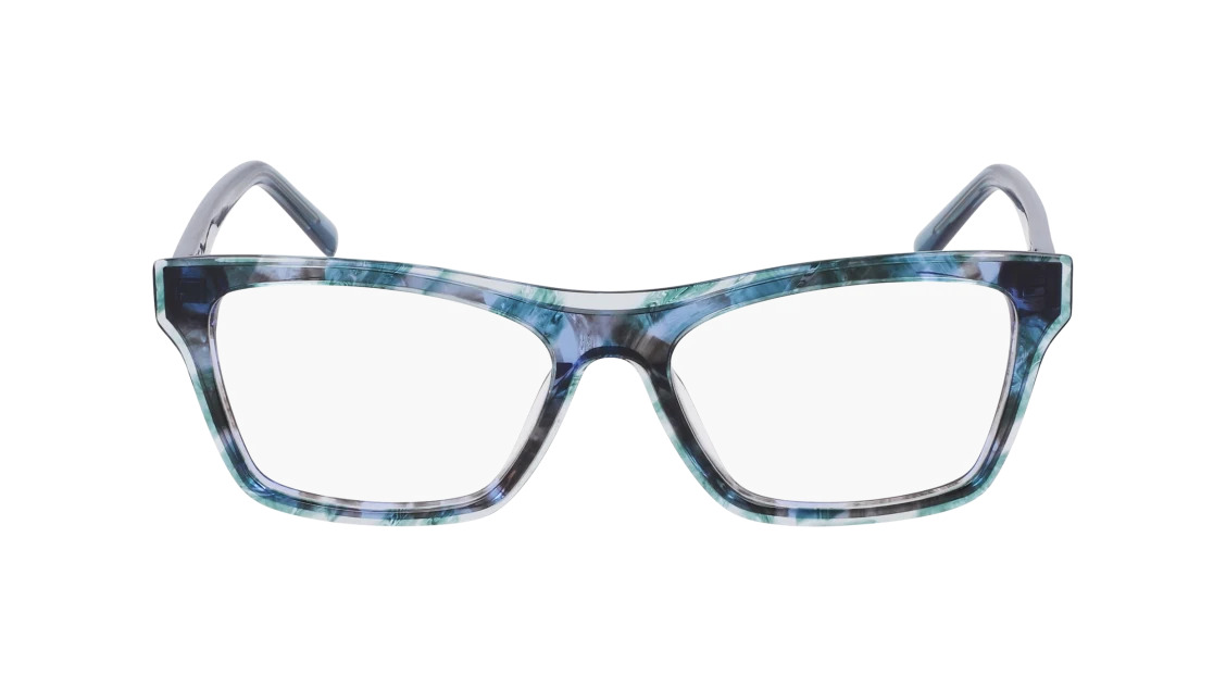 Dkny DK5076 Eyeglasses 388 Teal Horn 53mm