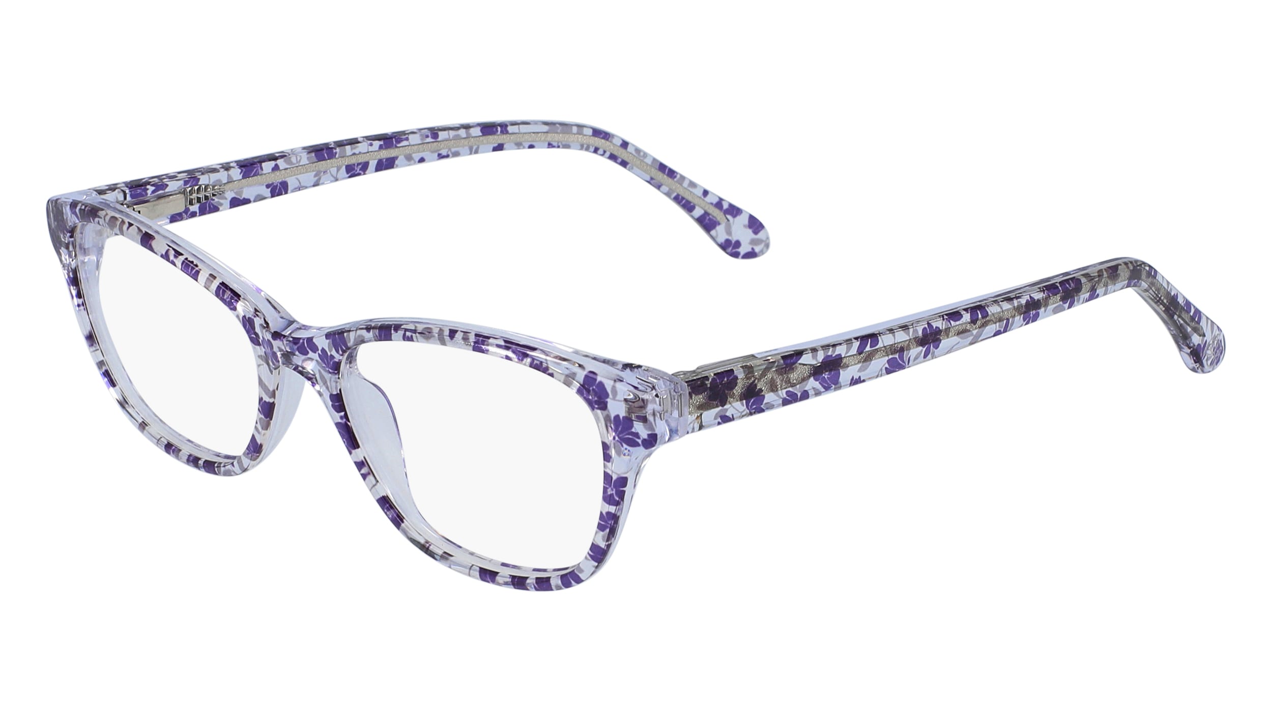 Draper James DJ1001 Eyeglasses 505 Plum Floral 48mm