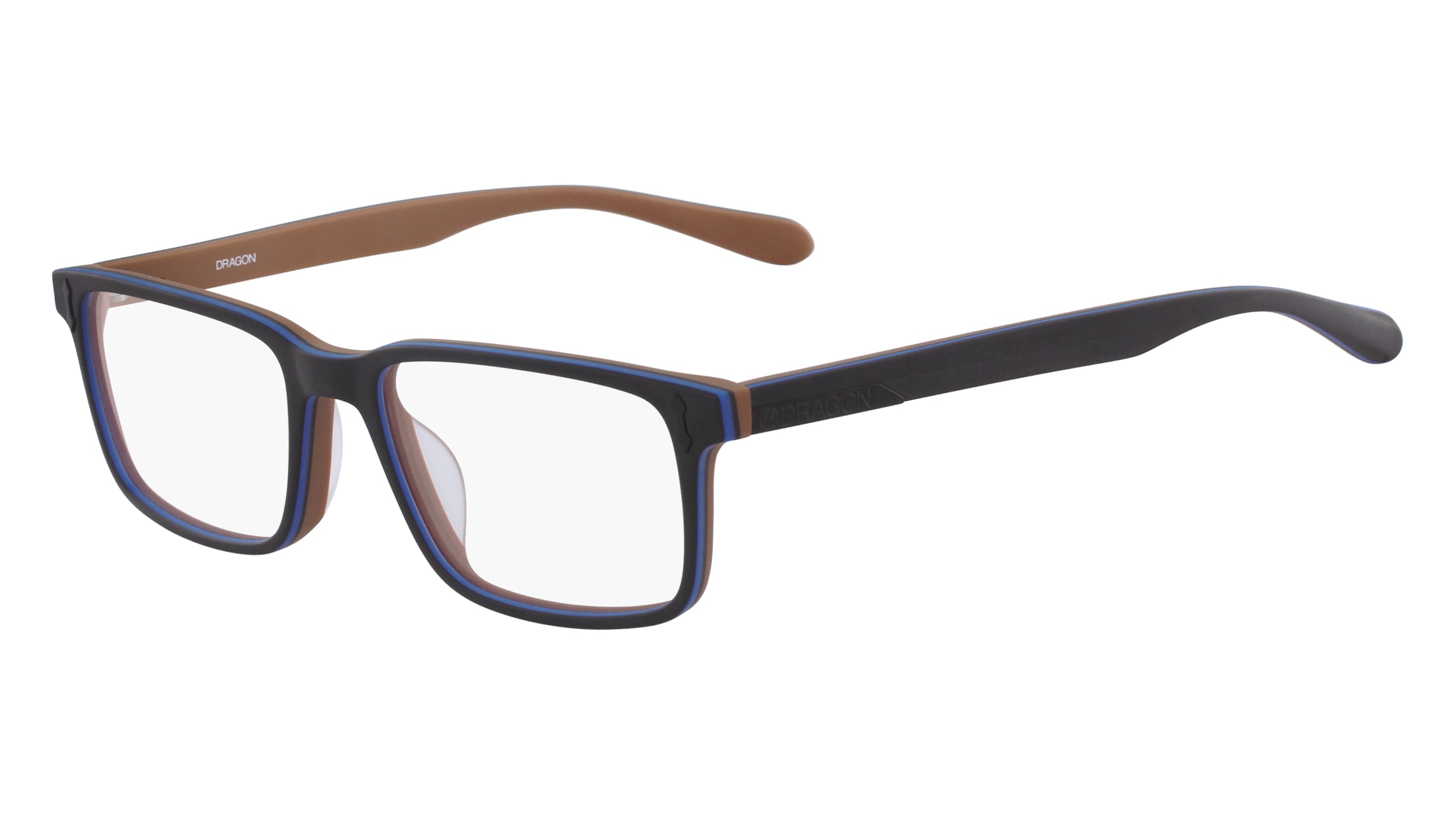 Dragon DR181 KEVIN Eyeglasses 006 Matte Black Brown 54mm