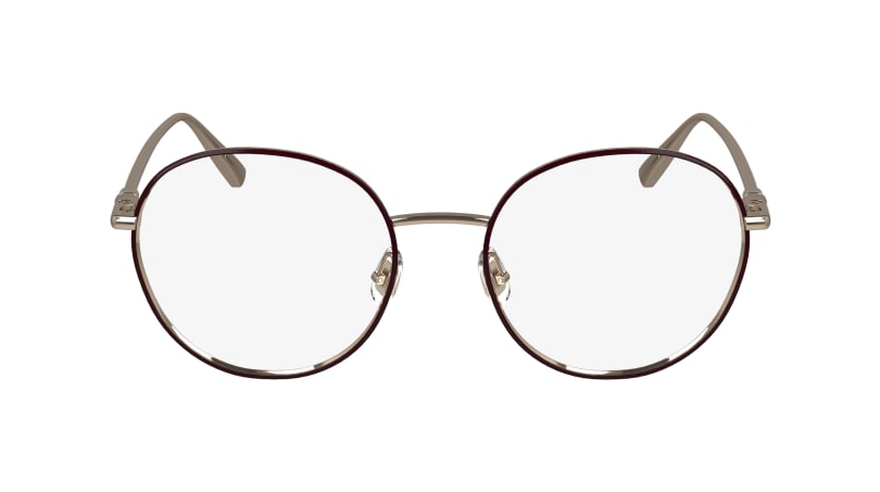 Longchamp LO2160 Eyeglasses 772 Rose Gold/Burgundy 50mm