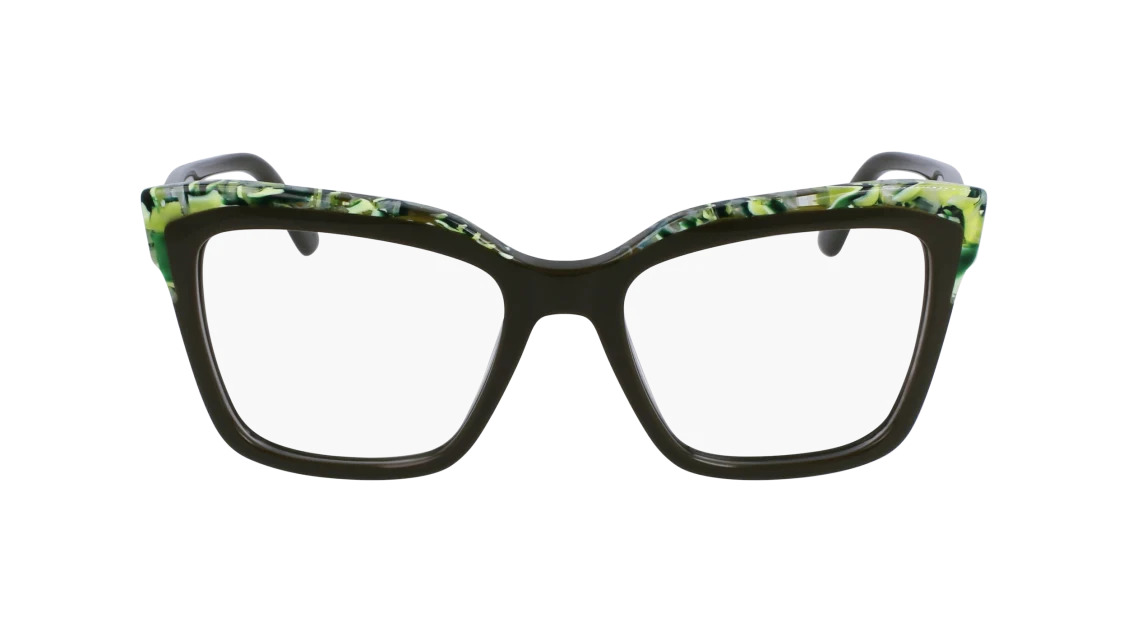 Karl Lagerfeld KL6130 Eyeglasses 309 Olive Green/Marble mm