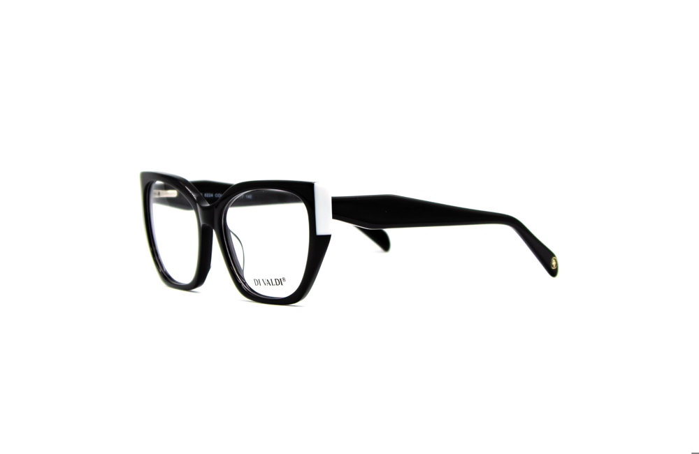 DIVALDI OPT DVO8224 Eyeglasses 090 BLACK & WHITE 55mm