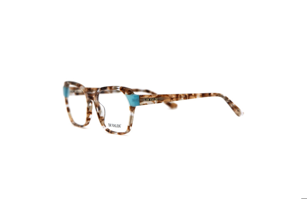 DIVALDI OPT DVO8225 Eyeglasses 050 DEMI BROWN BLUE 53mm