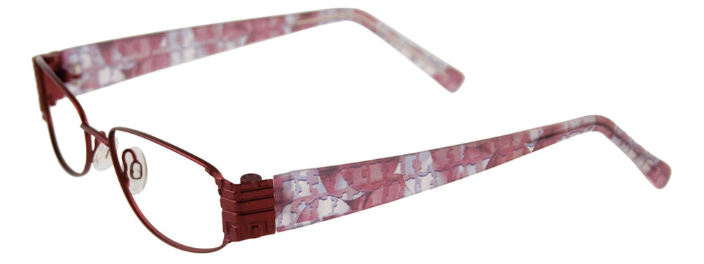 EASYCLIP EC218 Eyeglasses 030 Satin Red 53mm