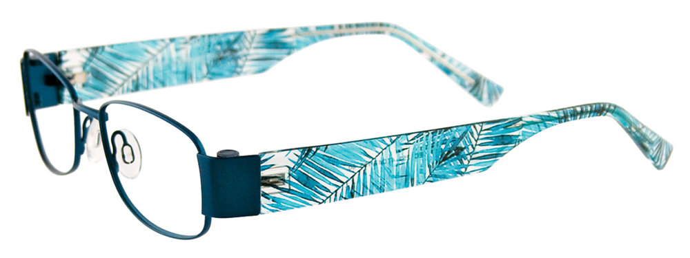 EASYCLIP EC253 Eyeglasses 060 Satin Turquoise 47mm