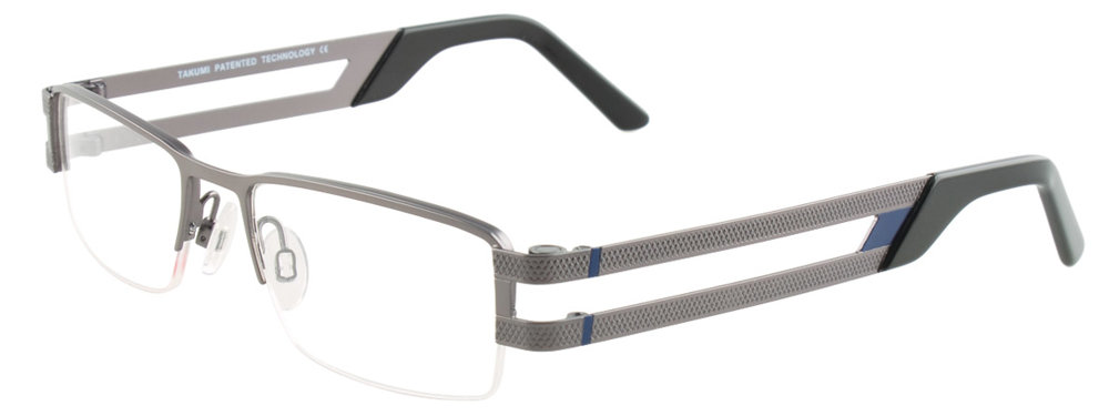 TAKUMI TK918 Eyeglasses 020 Satin Grey & Navy 49mm