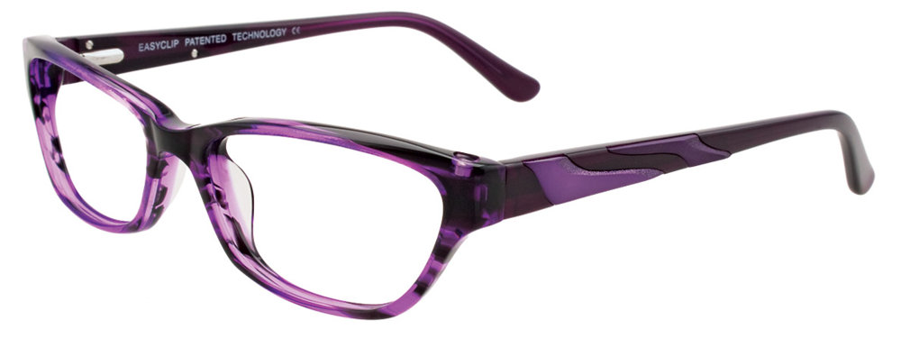 EASYCLIP EC324 Eyeglasses 080 Marbled Purple 53mm