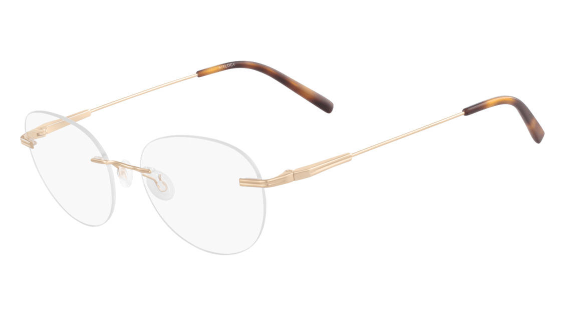 Airlock Caliber 204 Eyeglasses 710 Gold 51mm