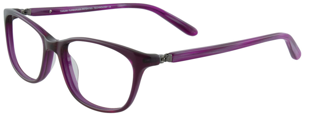 TAKUMI TK904 Eyeglasses 080 Clear Dark Purple 53mm