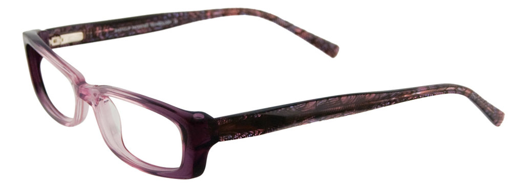 EASYCLIP EC195 Eyeglasses 080 Clear Plum 49mm