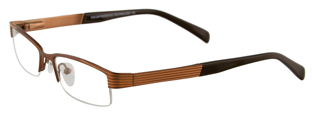 TAKUMI T9925 Eyeglasses 010 Satin Copper Brown & Orange 47mm