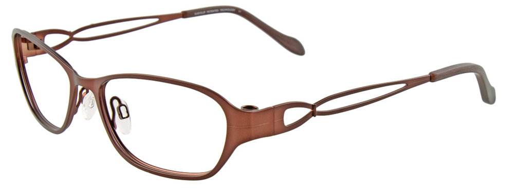 EASYCLIP EC302 Eyeglasses 010 Matt Dark Brown 53mm
