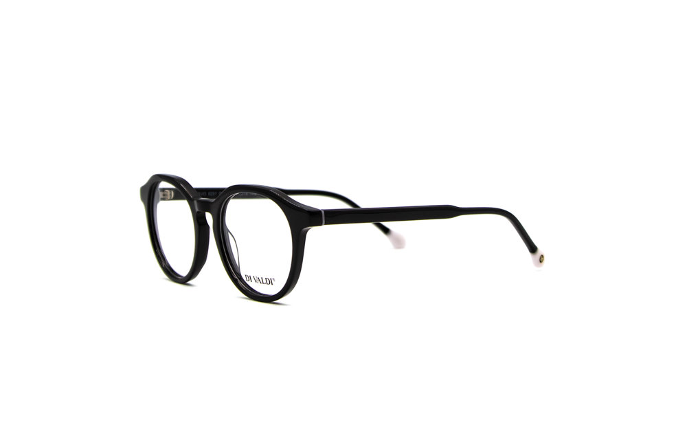 DIVALDI OPT DVO8251 Eyeglasses 090 BLACK & WHITE END TIPS 49mm