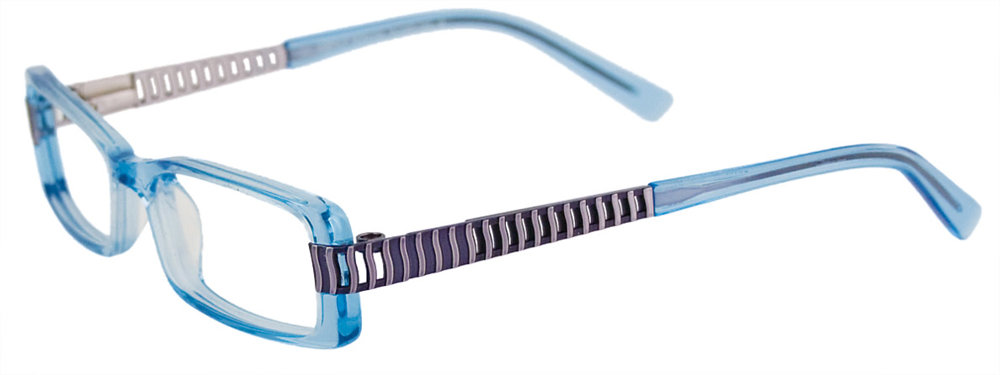 EASYCLIP EC185 Eyeglasses 050 Clear Blue 48mm