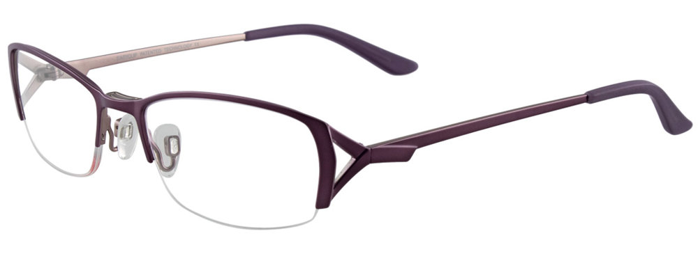 EASYCLIP EC281 Eyeglasses 080 Satin Dark Plum 52mm