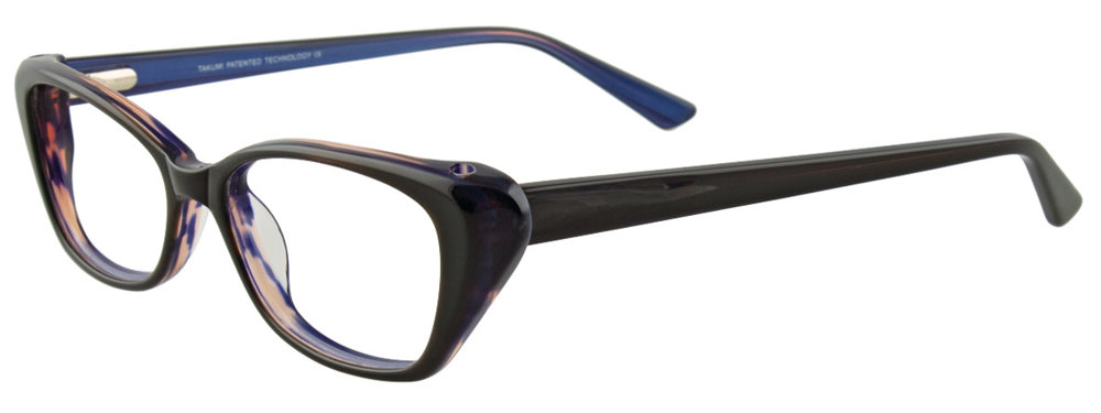 TAKUMI TK921 Eyeglasses 090 Black & Blue 49mm