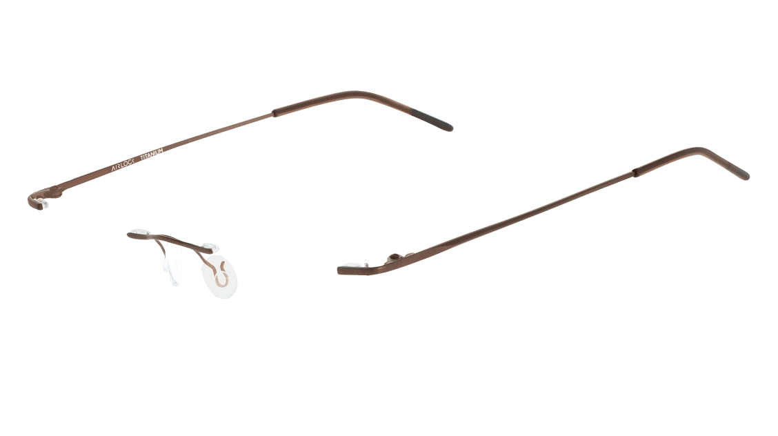 Airlock Wisdom Chassis CHASSIS Eyeglasses 210 Satin Brown mm