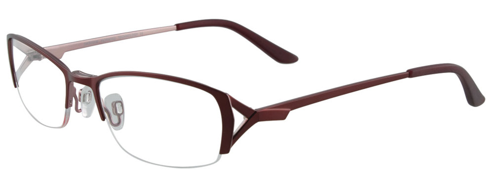 EASYCLIP EC281 Eyeglasses 030 Satin Burgandy 52mm
